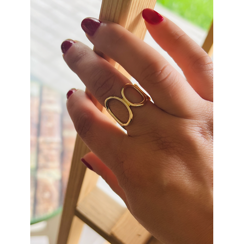 AYARLANABİLİR GOLD RENK ZİNCİR MODEL YÜZÜK ACR0122