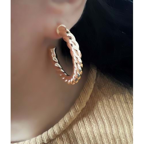 XUPING BURGU HALKA KÜPE ROSE RENK ACR2560