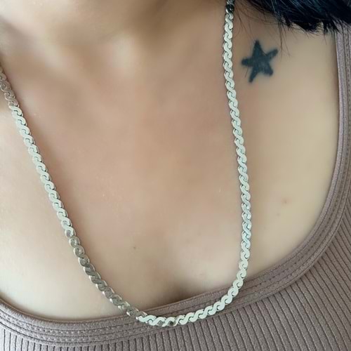 XUPING S KOLYE 60CM-GÜMÜŞ RENK ACR7358