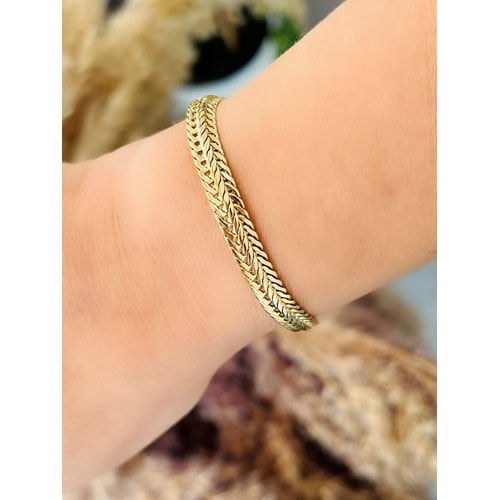 XUPING 14K BALIK SIRTI BİLEKLİK-17+3CM ACR7584