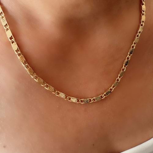 XUPING 14K KUYUMCU MODEL KOLYE 45CM-GOLD ACR7799