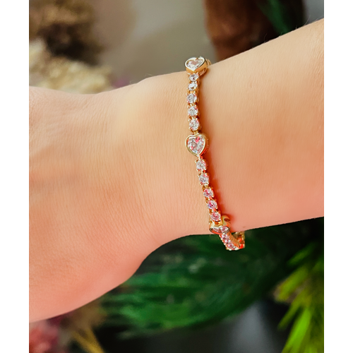 XUPING KALPLİ SUYOLU BİLEKLİK 17+2CM-ROSE RENK ACR9040