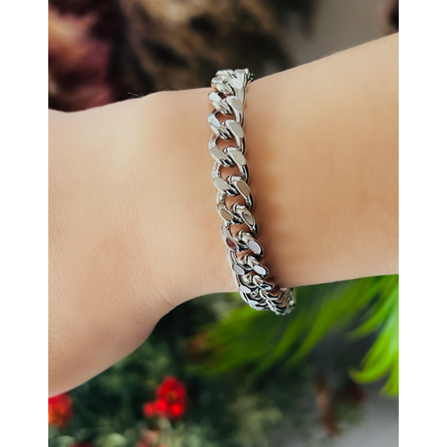 XUPING ZİNCİR MODEL BİLEKLİK 20CM-GÜMÜŞ RENK ACR9055