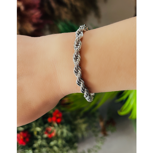 XUPING BURGU BİLEKLİK 21CM-GÜMÜŞ RENK ACR9056