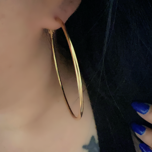 GOLD RENK ÇELİK HALKA KÜPE ACR9272