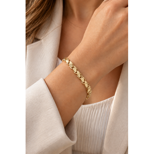 PREMİUM SERİ 14K GOLD RENK ARPA BİLEKLİK 17+3CM ACR9703