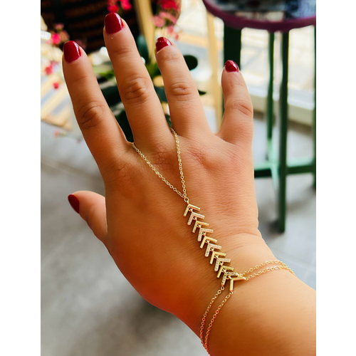 TAŞLI V ŞAHMERAN-GOLD RENK ACR9736