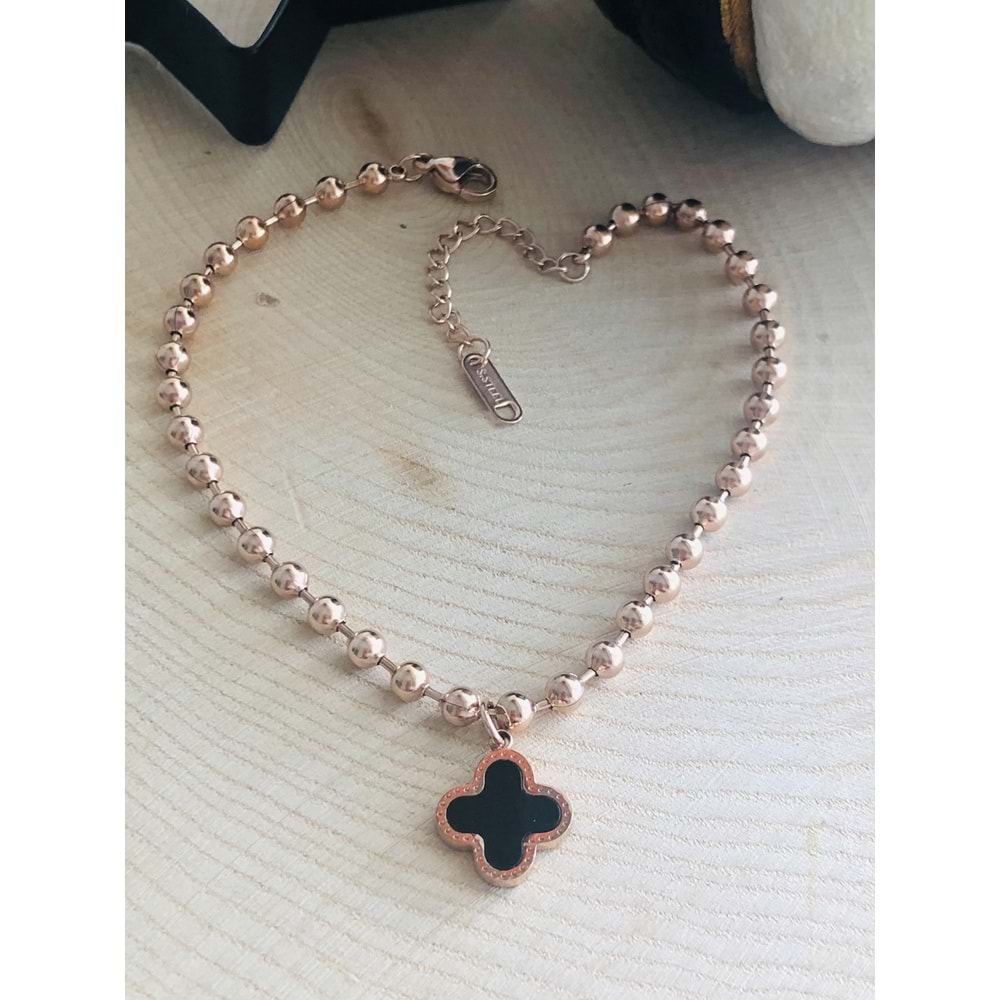 ROSE RENK YONCA MODEL DORİKA ÇELİK HALHAL 22+5 CM 316L3982