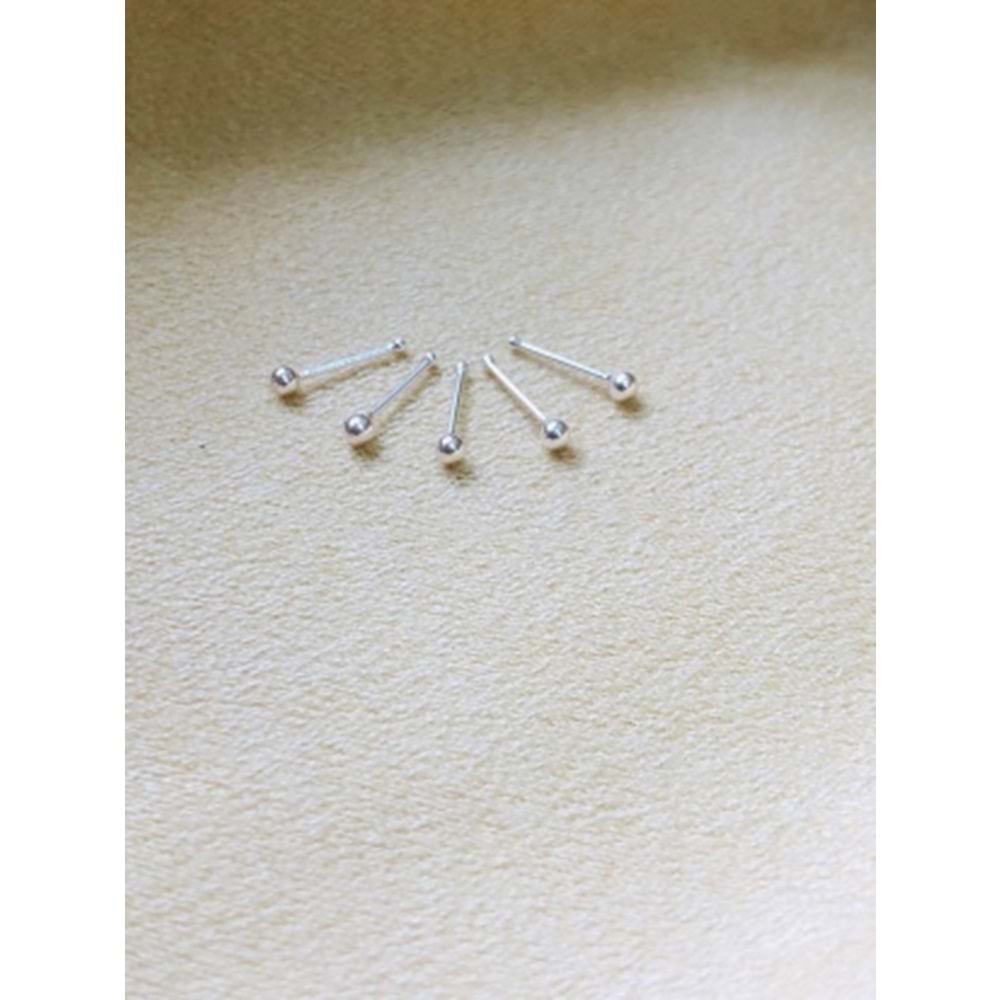 Gümüş 925 Ayar Top Hızma 9B0C0517 (ADET FİYATIDIR)