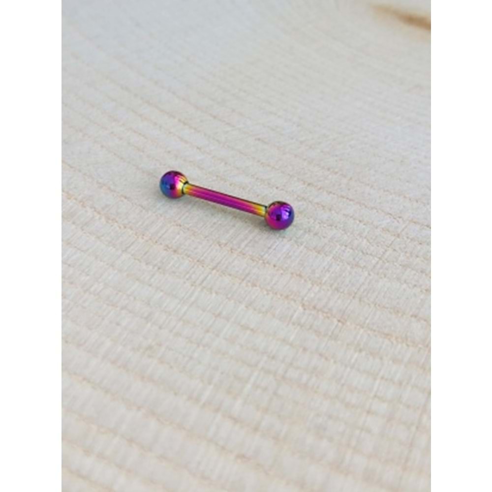 Renkli Çelik Tragus Piercing Küpe 8mm A83C1C7C