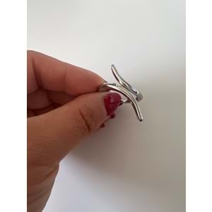 AYARLANABİLİR GÜMÜŞ RENK SNAKE YÜZÜK ACR0029