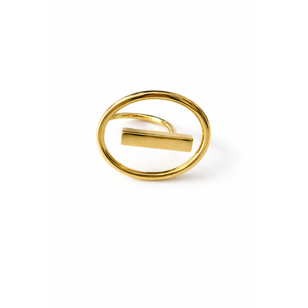 AYARLANABİLİR GOLD RENK YUVARLAK TASARIM YÜZÜK ACR0099