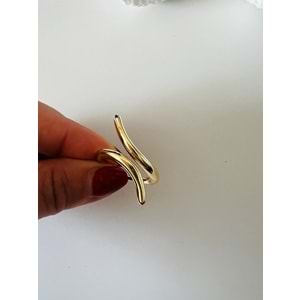 AYARLANABİLİR GOLD RENK SNAKE YÜZÜK ACR0103