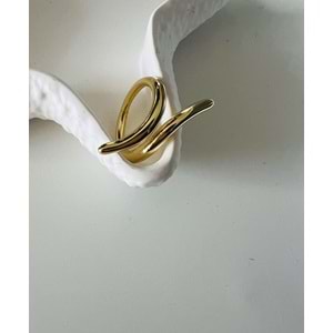 AYARLANABİLİR GOLD RENK SNAKE YÜZÜK ACR0103