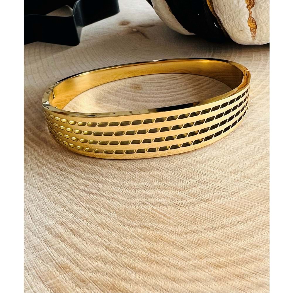 GOLD RENK DELİKLİ ÇELİK KELEPÇE ACR0212