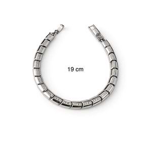 XUPING GÜMÜŞ RENK TAŞLI CYLİNDER BİLEKLİK 19 CM ACR0316