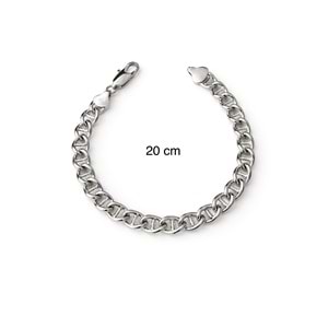 XUPING GÜMÜŞ RENK MARİNER BİLEKLİK 20CM ACR0317
