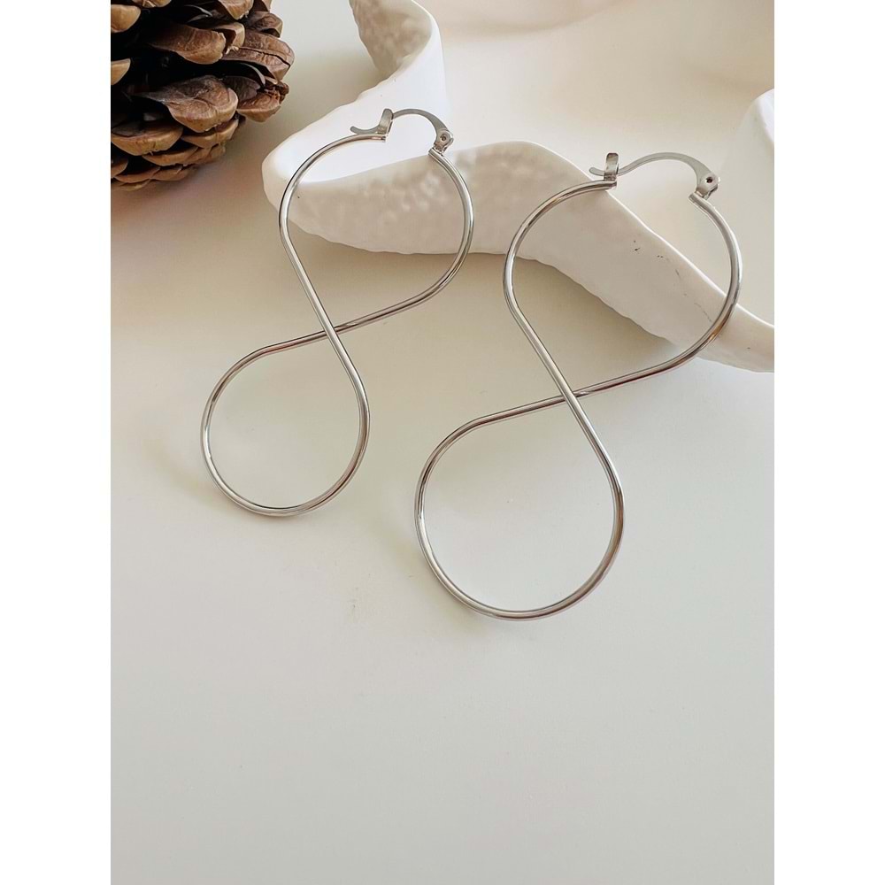 SONSUZLUK KÜPE GÜMÜŞ RENK ACR0334