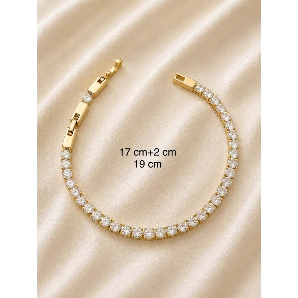 XUPING 14K GOLD RENK SUYOLU BİLEKLİK 17+2CM ACR0760