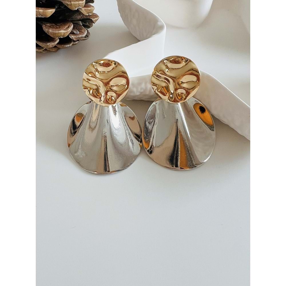 ÖZEL SERİ TASARIM KÜPE GOLD-GÜMÜŞ ACR2634