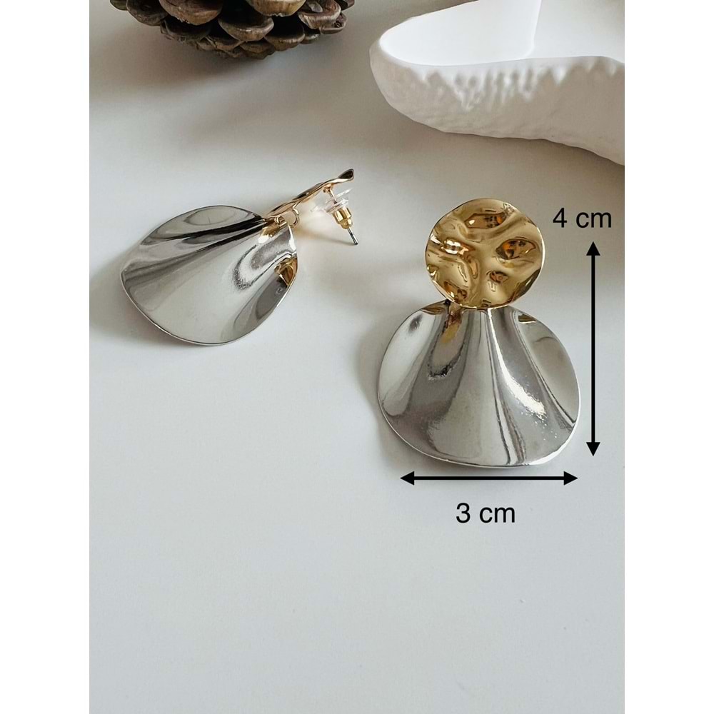 ÖZEL SERİ TASARIM KÜPE GOLD-GÜMÜŞ ACR2634