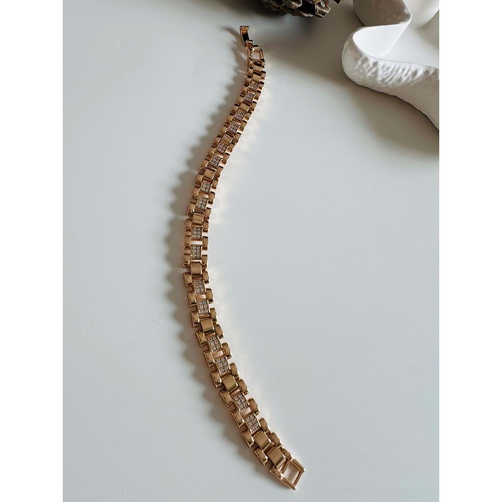 XUPING TAŞLI KORDON BİLEKLİK 19 CM ROSE ACR2785