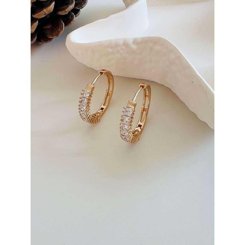 XUPING SUYOLU HALKA KÜPE ROSE RENK ACR2900
