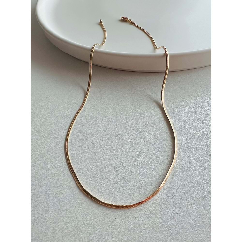 XUPING İTALYAN ZİNCİR KOLYE 45 CM-2MM ROSE ACR3251