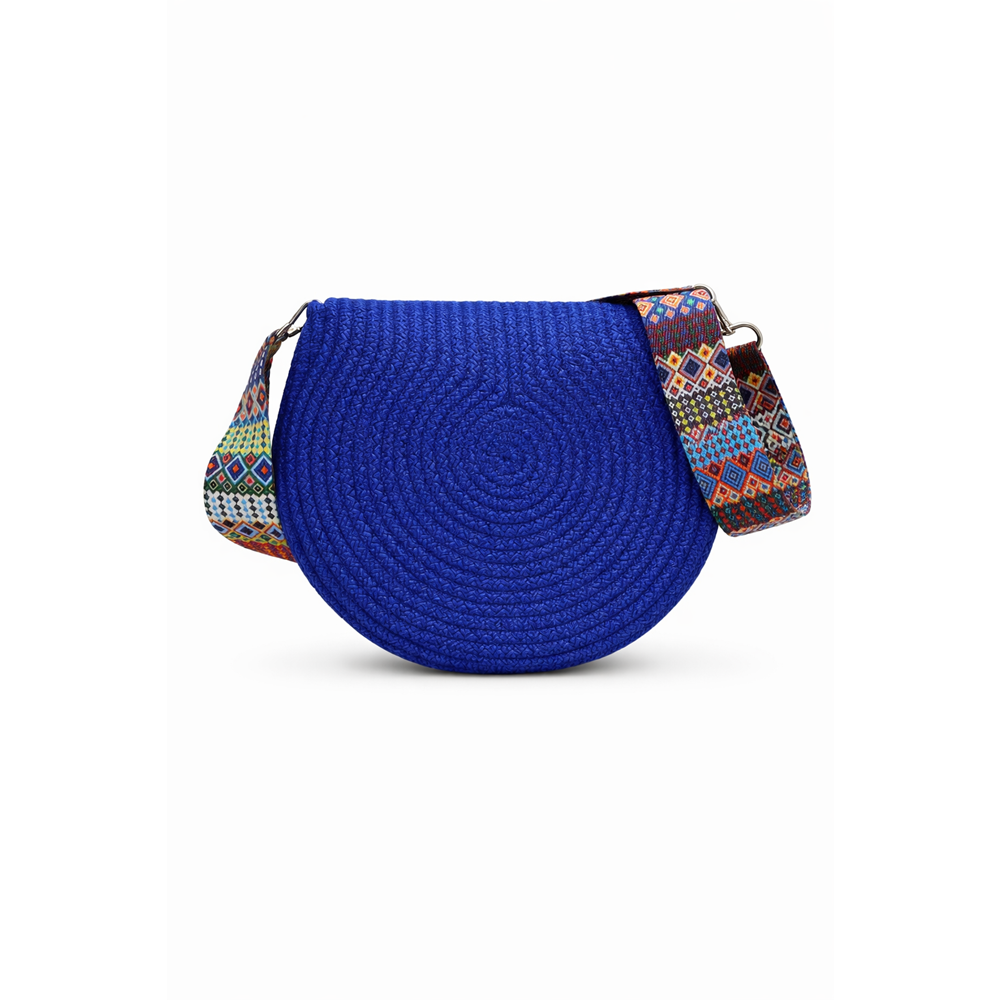 GADE EL YAPIMI SAKS MAVİSİ MAKARON ÇANTA ACR4166