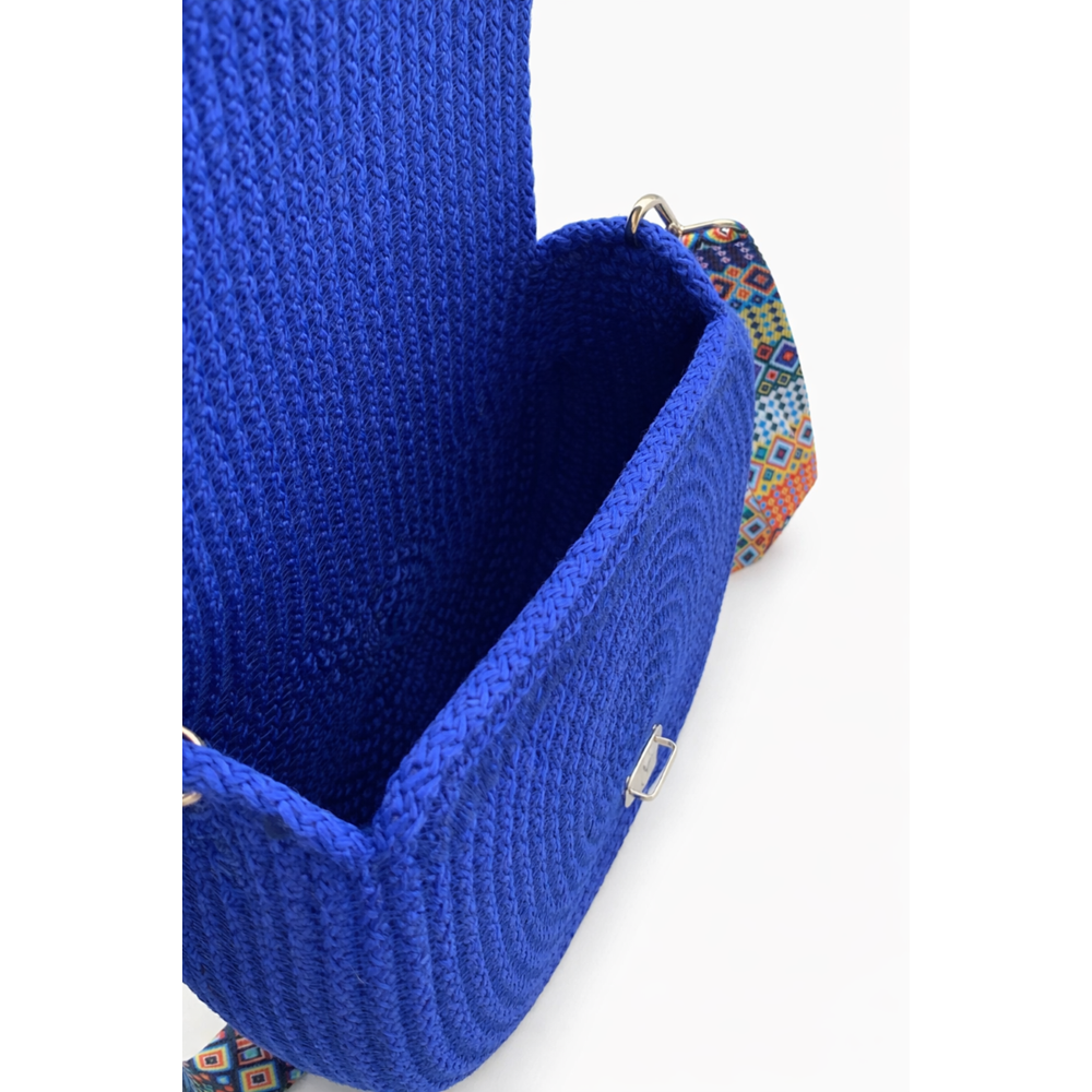 GADE EL YAPIMI SAKS MAVİSİ MAKARON ÇANTA ACR4166