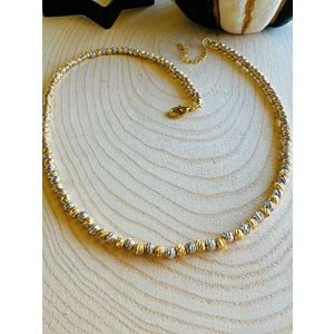 GOLD-GÜMÜŞ RENK DORİKA KOLYE 41+4 CM ACR4498