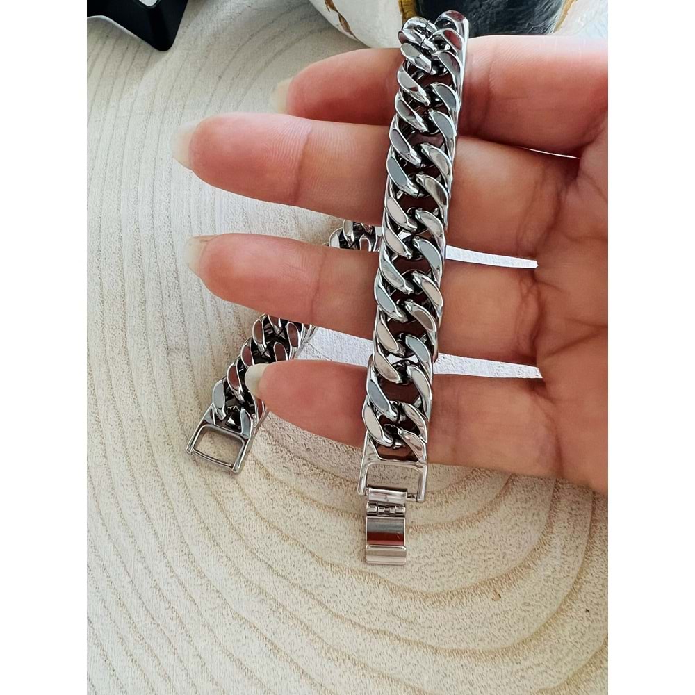 XUPING GÜMÜŞ RENK ZİNCİR BİLEKLİK 19 CM ACR4776