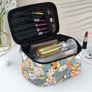 SEVİMLİ, ŞİRİN KEDİCİK MAKYAJ ÇANTASI, SU GEÇİRMEZ ACR4861