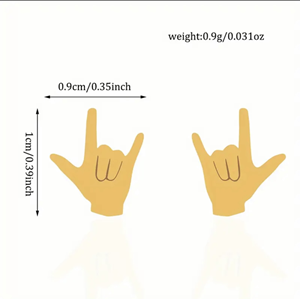 ERKEK OK İŞARETİ ÇELİK KÜPE 1CM-GÜMÜŞ RENK ACR5501