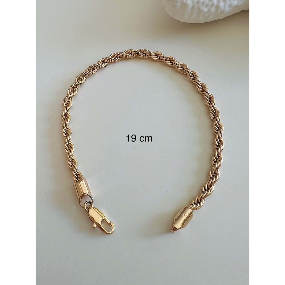 XUPING BURGU BİLEKLİK 19 CM-3MM-ROSE RENK ACR5536