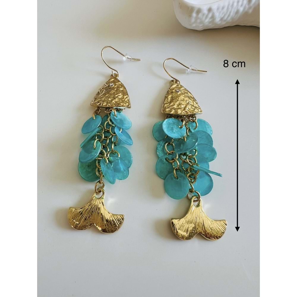 TURKUAZ RENK PULLU BALIK KÜPE ACR5681