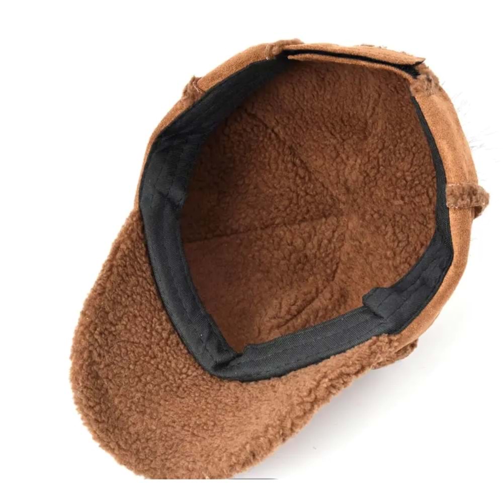 UNISEX YUMUŞAK SONBAHAR, KIŞ İÇİN ŞAPKA-KAHVERENGİ ACR7162
