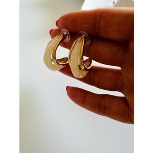 ÖZEL SERİ MARKA MODEL MİNELİ BOMBE KÜPE-GOOLD ACR7311