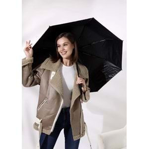 PEMBE RENK AYICIKLI 8 TELLİ, OTOMATİK AÇMA KAPAMA KILIFLI ŞEMSİYE ACR7502