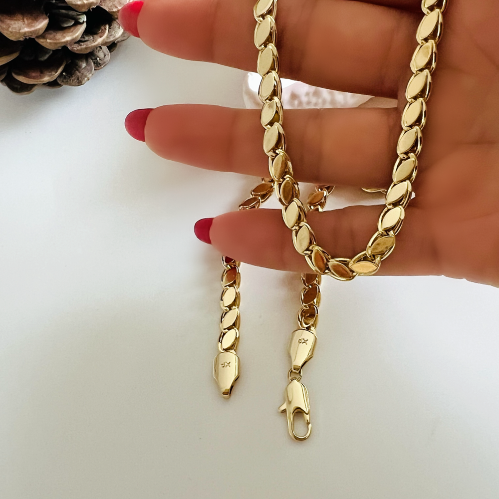 XUPING 14K ARPA ZİNCİR KOLYE 50CM-GOLD ACR7783