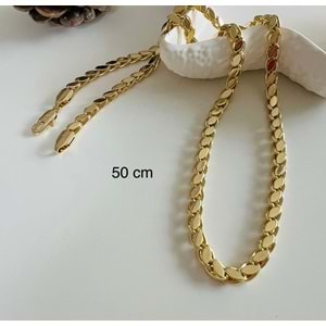 XUPING 14K ARPA ZİNCİR KOLYE 50CM-GOLD ACR7783