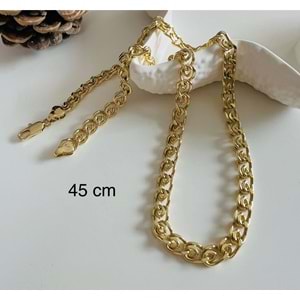 XUPING 14K SARMAL ZİNCİR KOLYE 45CM-GOLD ACR7793