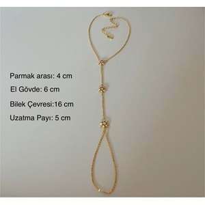 ÖZEL SERİ TAŞLI, YILDIZLI ŞAHMERAN-GOLD RENK ACR8154