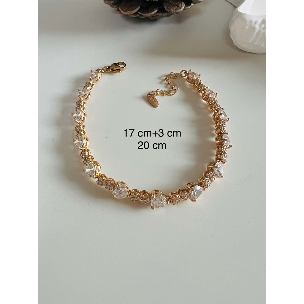 XUPING KALP BİLEKLİK 17+3CM-ROSE RENK ACR8313