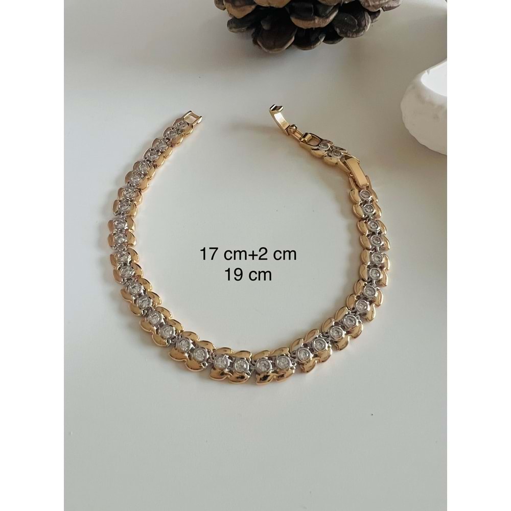 XUPING TASARIM BİLEKLİK 17+2CM-ROSE RENK ACR8316