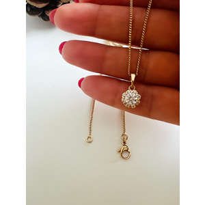 XUPING KAR TANESİ KOLYE 45CM-ROSE RENK ACR8488