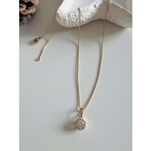 XUPING KAR TANESİ KOLYE 45CM-ROSE RENK ACR8488