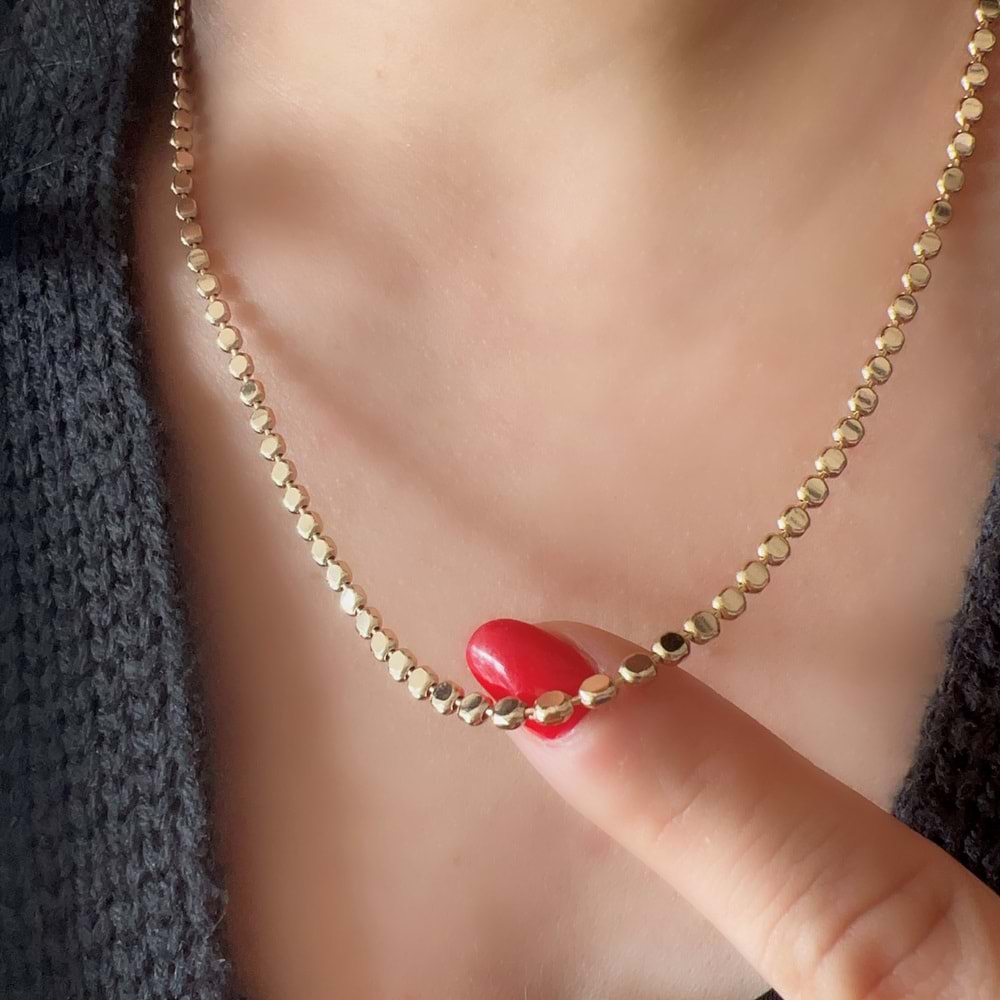 XUPING STAMP KOLYE 50CM-ROSE RENK ACR8493