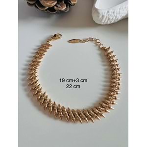 XUPING ÇİVİ MODEL BİLEKLİK 19+3CM-ROSE RENK ACR8564