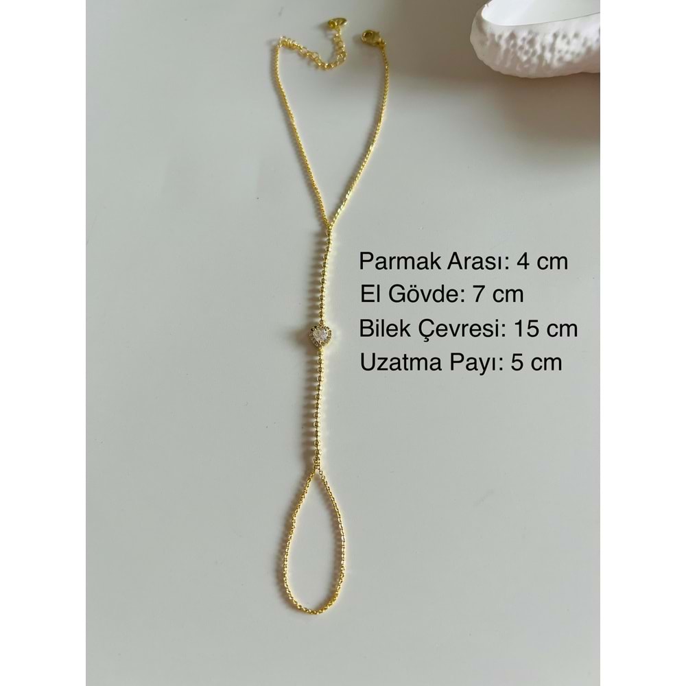 ÖZEL SERİ KALPLİ ŞAHMERAN-GOLD RENK ACR8763